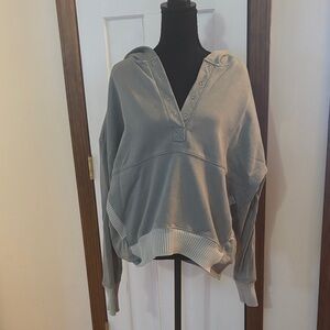 Women's Gray Hoodie Top